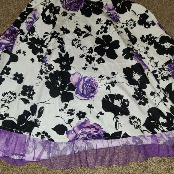 Women's 2XL Halter Style Floral Print Mini Dress - Picture 5 of 16